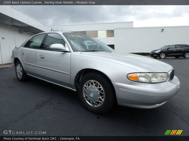 Sterling Silver Metallic / Medium Gray 2003 Buick Century Custom