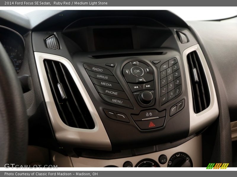 Ruby Red / Medium Light Stone 2014 Ford Focus SE Sedan