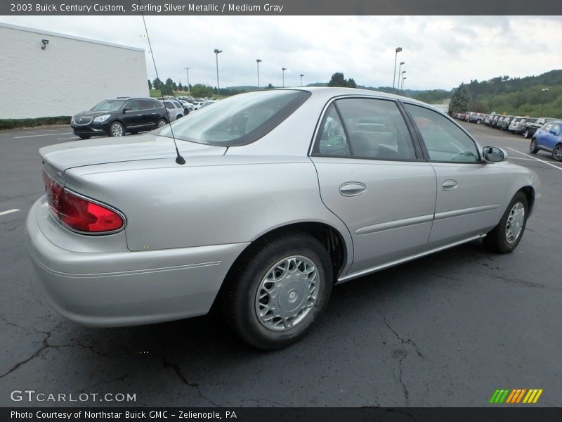 Sterling Silver Metallic / Medium Gray 2003 Buick Century Custom