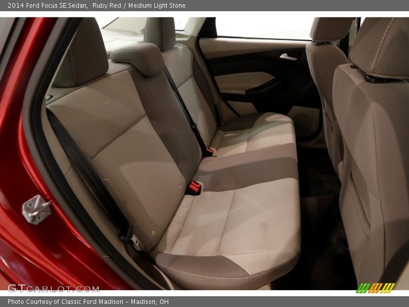 Ruby Red / Medium Light Stone 2014 Ford Focus SE Sedan