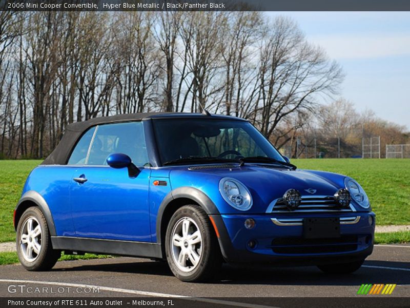 Hyper Blue Metallic / Black/Panther Black 2006 Mini Cooper Convertible