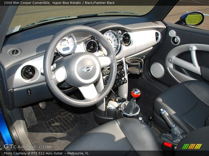 Hyper Blue Metallic / Black/Panther Black 2006 Mini Cooper Convertible