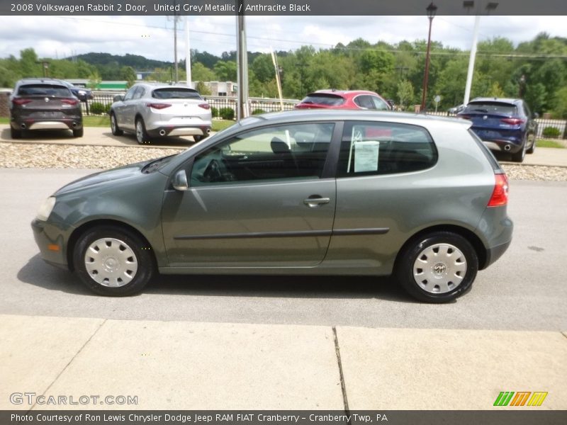 United Grey Metallic / Anthracite Black 2008 Volkswagen Rabbit 2 Door