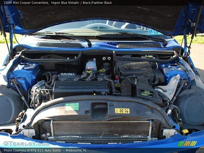 Hyper Blue Metallic / Black/Panther Black 2006 Mini Cooper Convertible