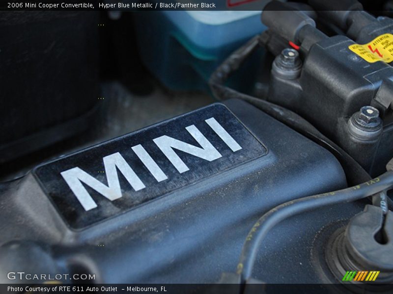 Hyper Blue Metallic / Black/Panther Black 2006 Mini Cooper Convertible