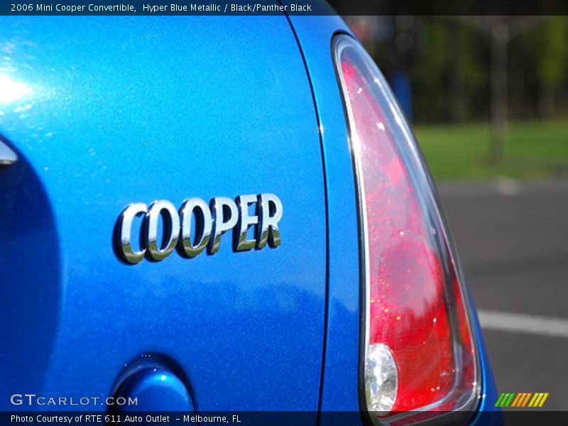 Hyper Blue Metallic / Black/Panther Black 2006 Mini Cooper Convertible