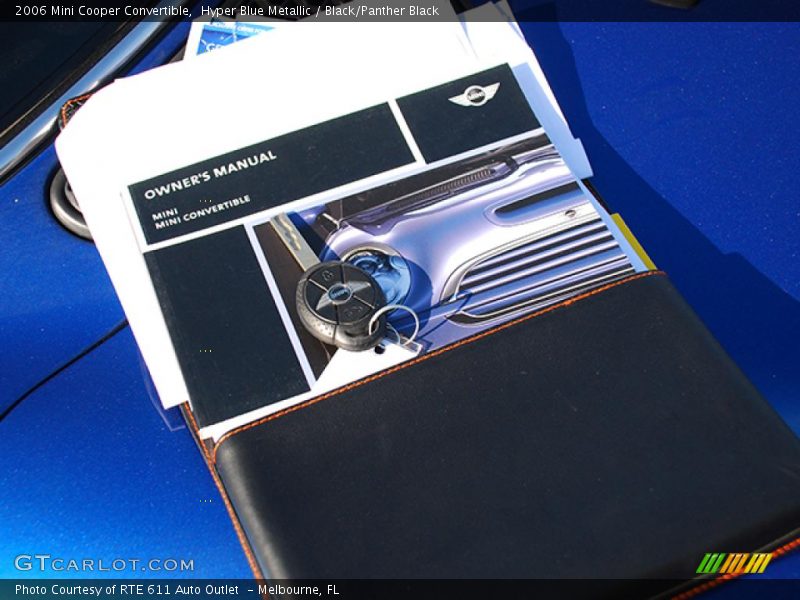 Hyper Blue Metallic / Black/Panther Black 2006 Mini Cooper Convertible