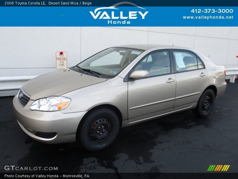 Desert Sand Mica / Beige 2006 Toyota Corolla LE