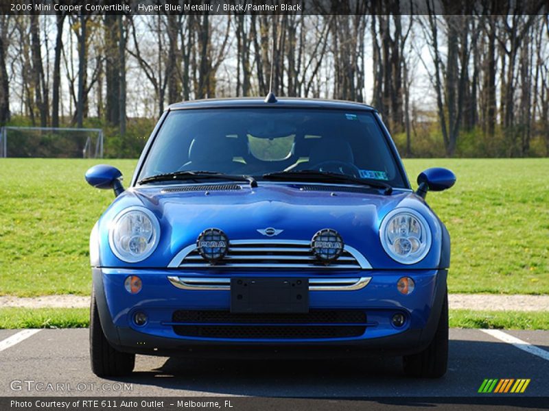 Hyper Blue Metallic / Black/Panther Black 2006 Mini Cooper Convertible
