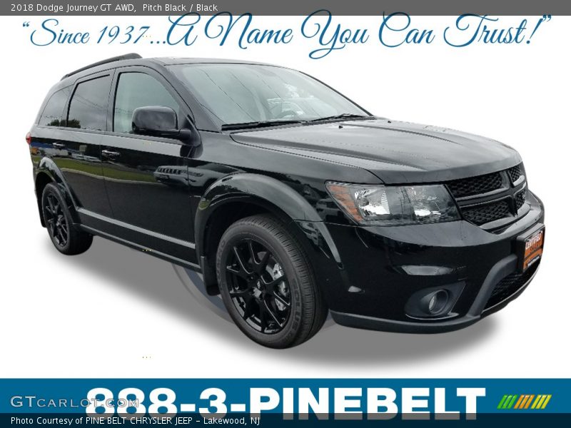 Pitch Black / Black 2018 Dodge Journey GT AWD