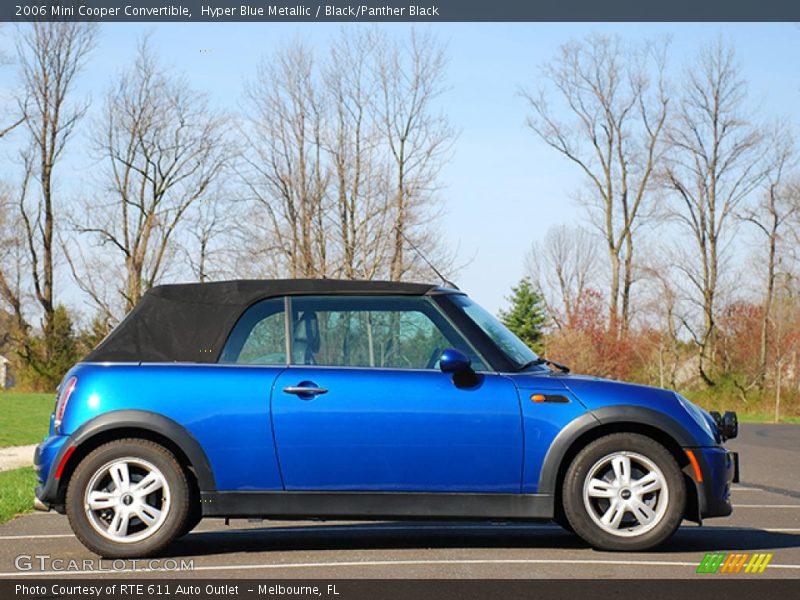 Hyper Blue Metallic / Black/Panther Black 2006 Mini Cooper Convertible