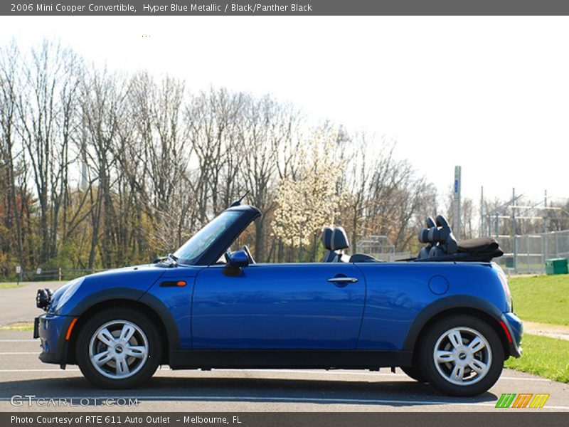 Hyper Blue Metallic / Black/Panther Black 2006 Mini Cooper Convertible