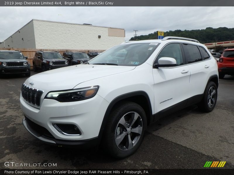 Bright White / Black/Ski Grey 2019 Jeep Cherokee Limited 4x4