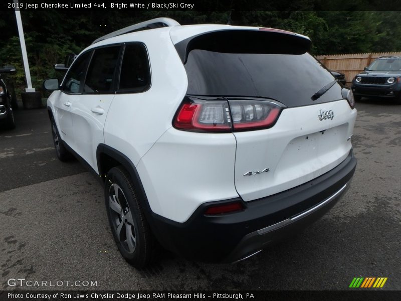 Bright White / Black/Ski Grey 2019 Jeep Cherokee Limited 4x4