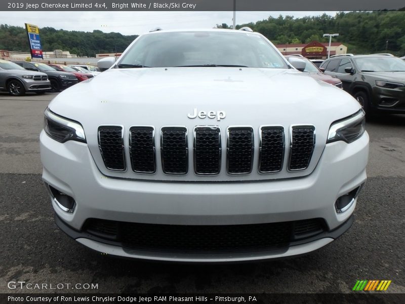 Bright White / Black/Ski Grey 2019 Jeep Cherokee Limited 4x4