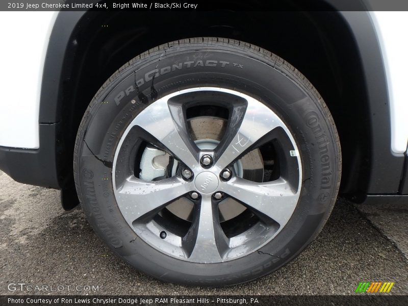Bright White / Black/Ski Grey 2019 Jeep Cherokee Limited 4x4