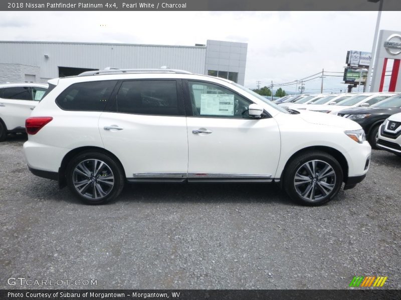 Pearl White / Charcoal 2018 Nissan Pathfinder Platinum 4x4