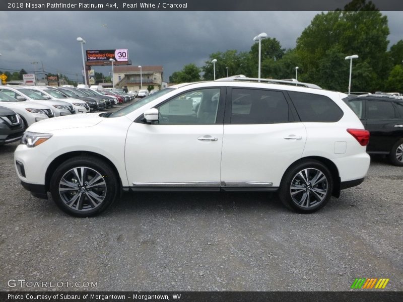 Pearl White / Charcoal 2018 Nissan Pathfinder Platinum 4x4