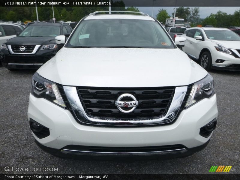 Pearl White / Charcoal 2018 Nissan Pathfinder Platinum 4x4