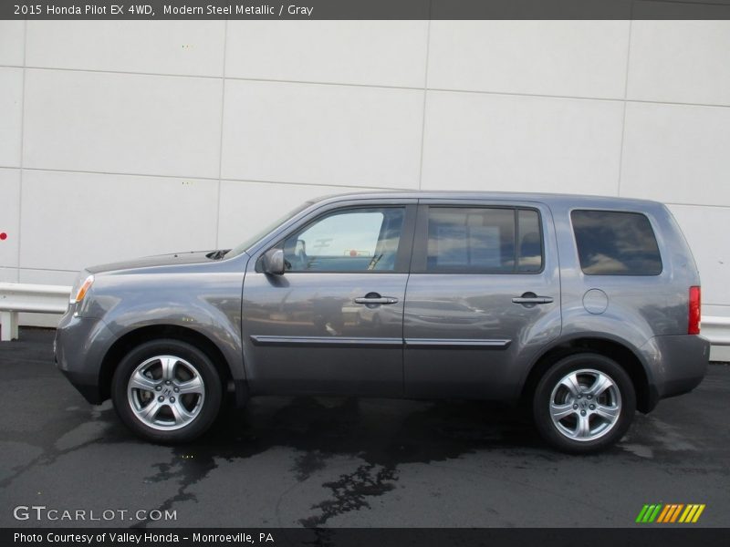 Modern Steel Metallic / Gray 2015 Honda Pilot EX 4WD