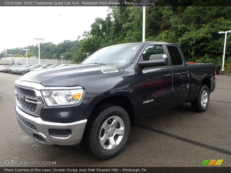 Maximum Steel Metallic / Black 2019 Ram 1500 Tradesman Quad Cab 4x4