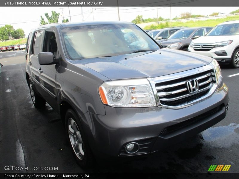 Modern Steel Metallic / Gray 2015 Honda Pilot EX 4WD