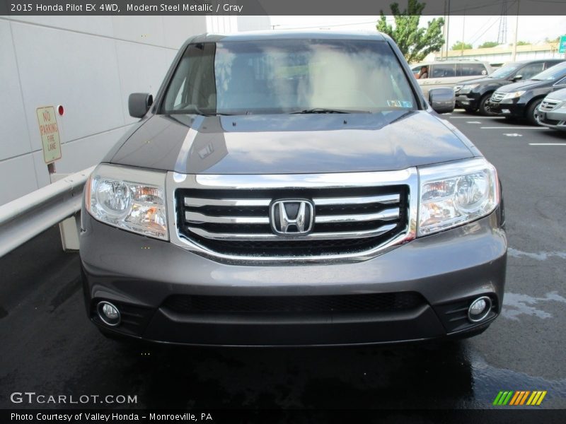 Modern Steel Metallic / Gray 2015 Honda Pilot EX 4WD