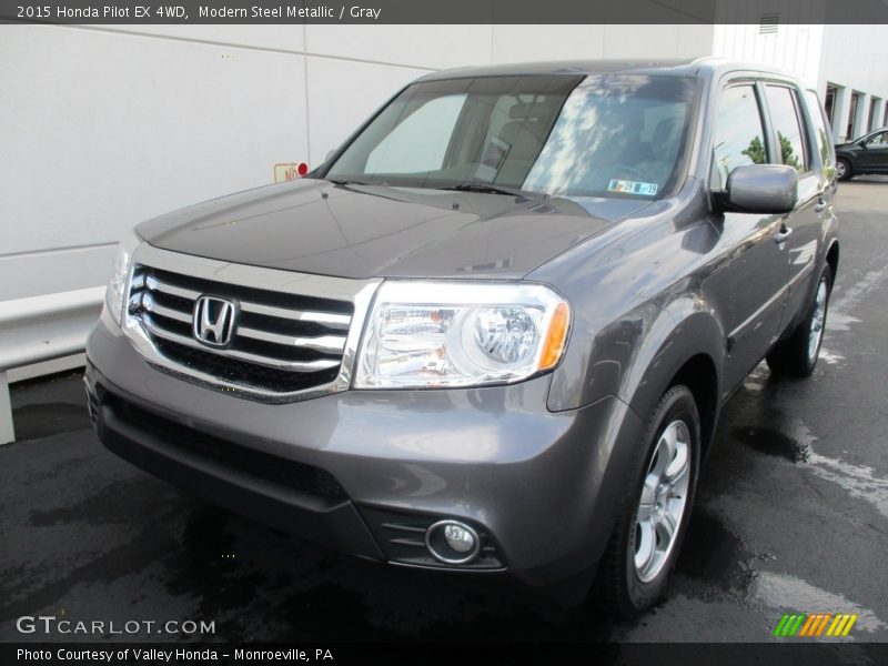 Modern Steel Metallic / Gray 2015 Honda Pilot EX 4WD