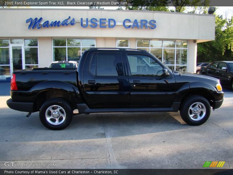 Black Clearcoat / Medium Dark Flint 2005 Ford Explorer Sport Trac XLS