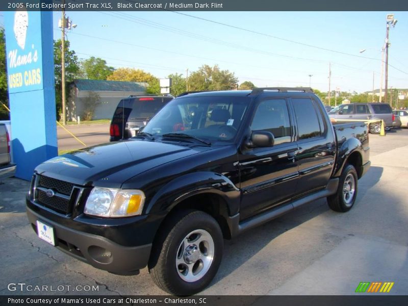 Black Clearcoat / Medium Dark Flint 2005 Ford Explorer Sport Trac XLS
