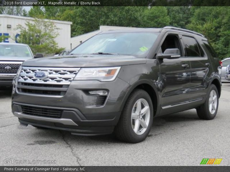 Magnetic Metallic / Ebony Black 2018 Ford Explorer XLT