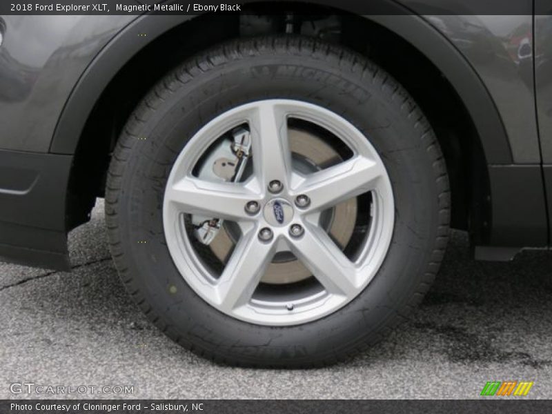 Magnetic Metallic / Ebony Black 2018 Ford Explorer XLT