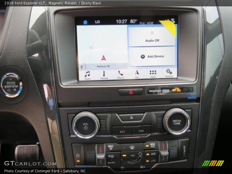 Magnetic Metallic / Ebony Black 2018 Ford Explorer XLT