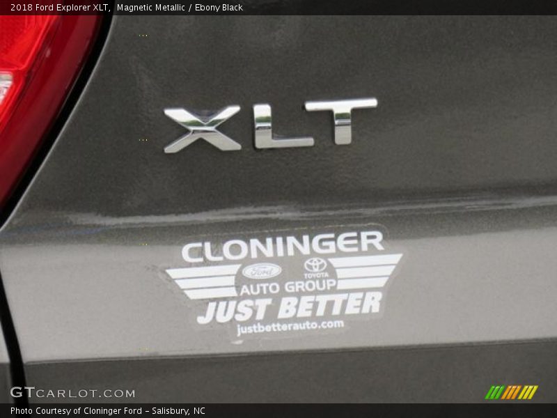 Magnetic Metallic / Ebony Black 2018 Ford Explorer XLT