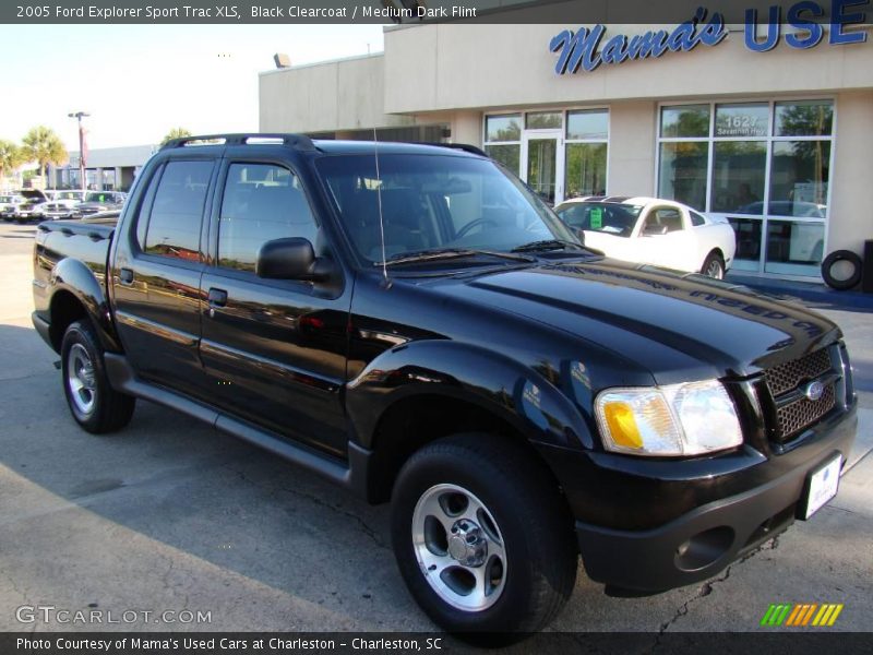 Black Clearcoat / Medium Dark Flint 2005 Ford Explorer Sport Trac XLS