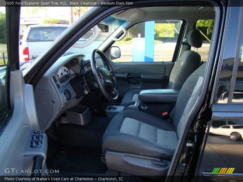 Black Clearcoat / Medium Dark Flint 2005 Ford Explorer Sport Trac XLS