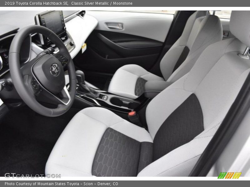 Front Seat of 2019 Corolla Hatchback SE