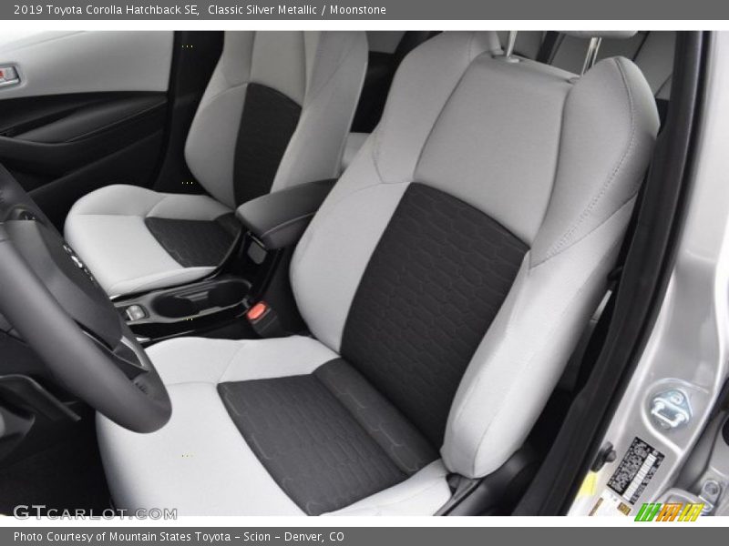 Front Seat of 2019 Corolla Hatchback SE