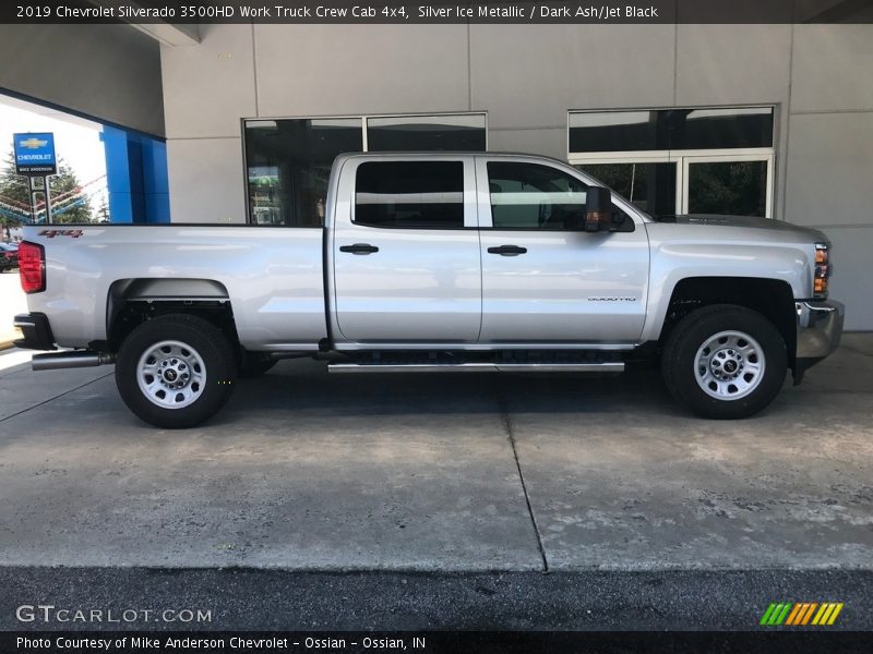 Silver Ice Metallic / Dark Ash/Jet Black 2019 Chevrolet Silverado 3500HD Work Truck Crew Cab 4x4