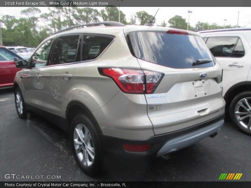 White Gold / Medium Light Stone 2018 Ford Escape SEL