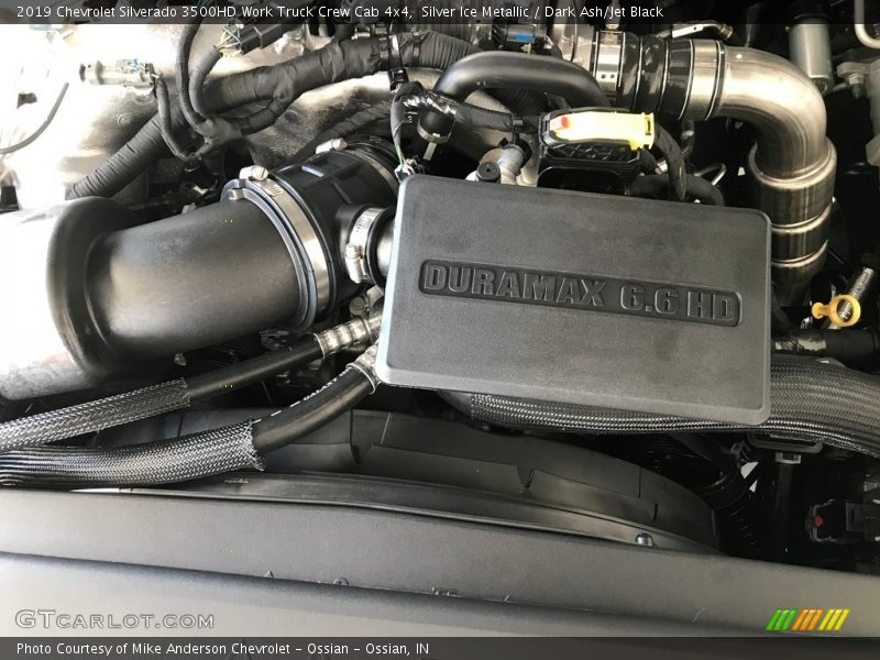 Silver Ice Metallic / Dark Ash/Jet Black 2019 Chevrolet Silverado 3500HD Work Truck Crew Cab 4x4