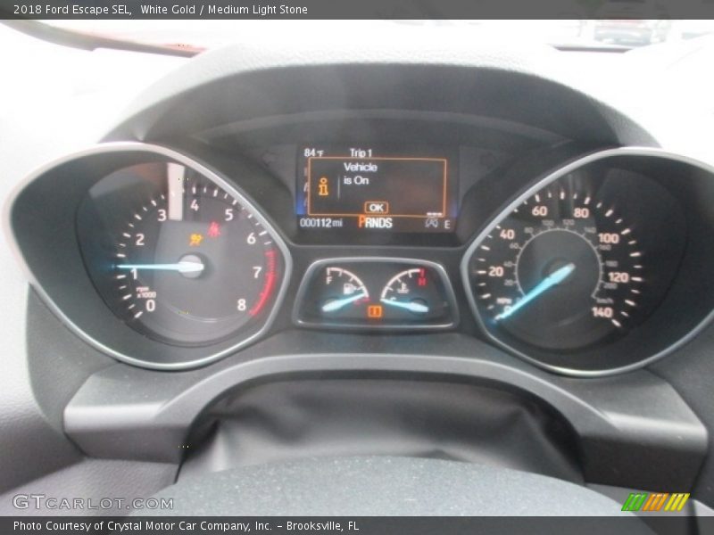 White Gold / Medium Light Stone 2018 Ford Escape SEL