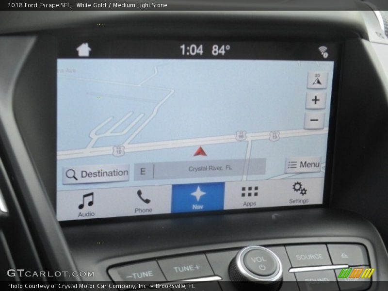 White Gold / Medium Light Stone 2018 Ford Escape SEL