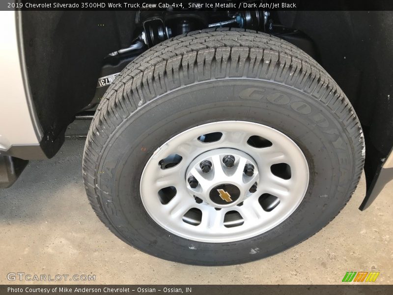 Silver Ice Metallic / Dark Ash/Jet Black 2019 Chevrolet Silverado 3500HD Work Truck Crew Cab 4x4
