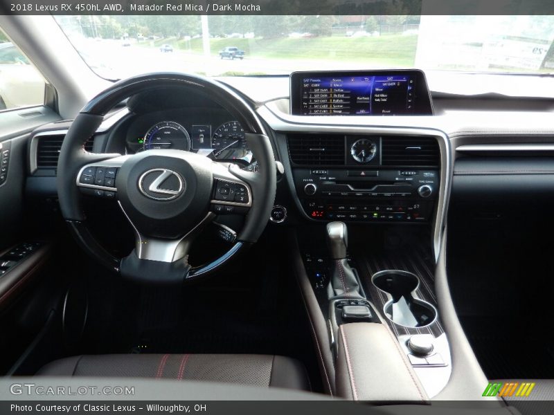 Matador Red Mica / Dark Mocha 2018 Lexus RX 450hL AWD