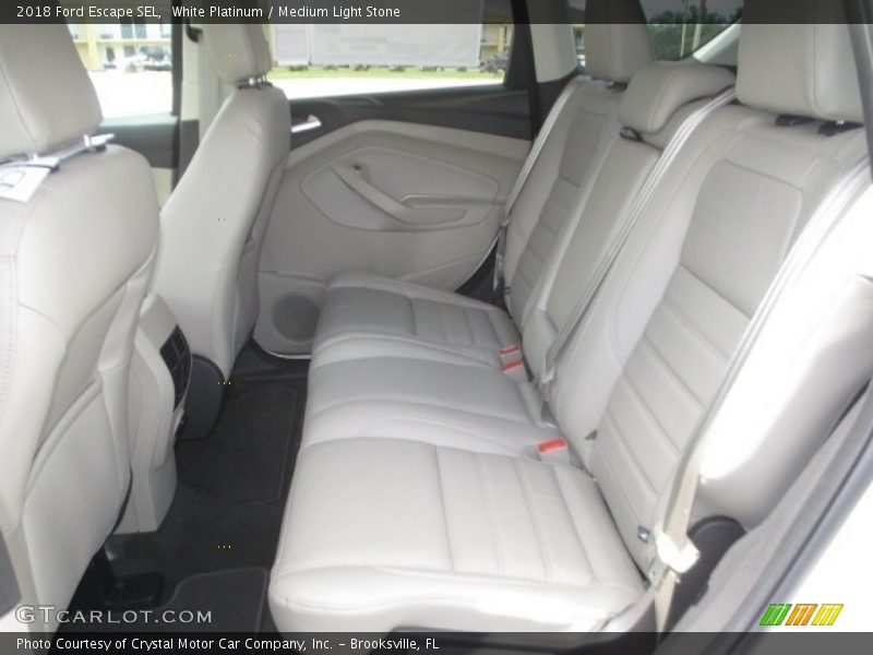 White Platinum / Medium Light Stone 2018 Ford Escape SEL