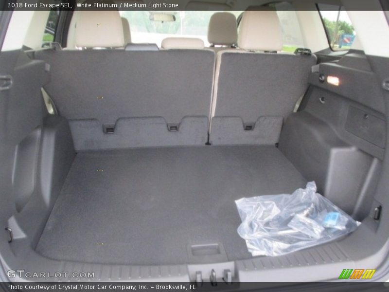 White Platinum / Medium Light Stone 2018 Ford Escape SEL