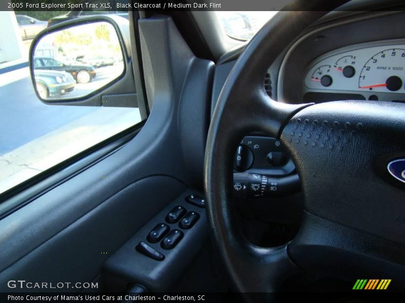 Black Clearcoat / Medium Dark Flint 2005 Ford Explorer Sport Trac XLS