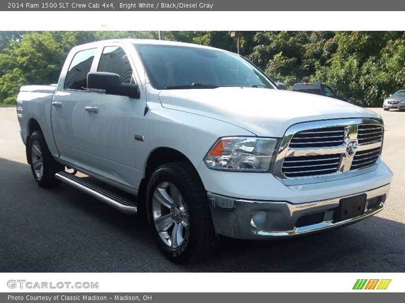Bright White / Black/Diesel Gray 2014 Ram 1500 SLT Crew Cab 4x4