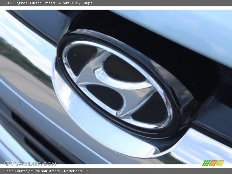 Aurora Blue / Taupe 2013 Hyundai Tucson Limited